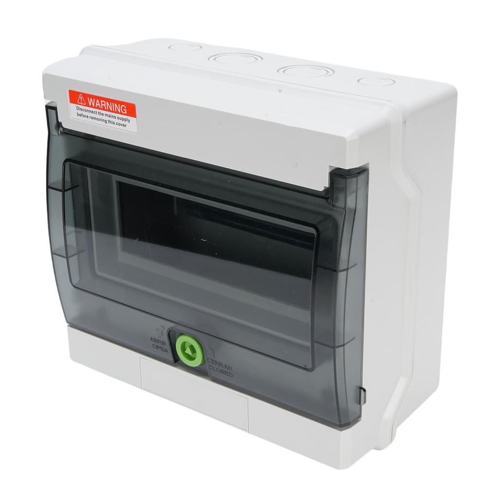 4 Way Distribution Box Circuit Breaker Enclosure with DIN Rail Mounting IP66 Water Proof for Indoor Outdoor Use