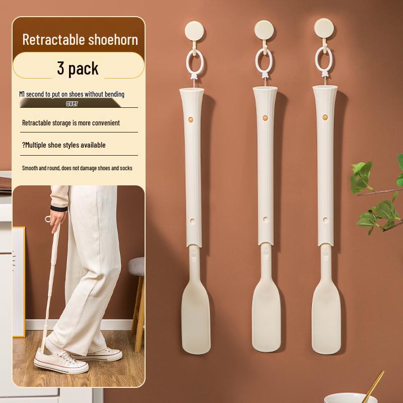 Extended Long-Handled Shoehorn for Easy Shoe Wear - Ideal for Seniors and Pregnant Women