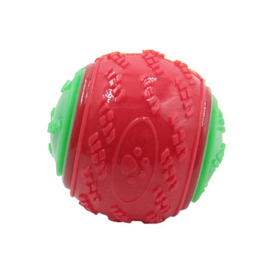 Hund Squeak Ball Bite Release Energibeständig studs Lek Träning Tänder Rengöring Träning Interaktiv Hundleksak Stor Medelstor