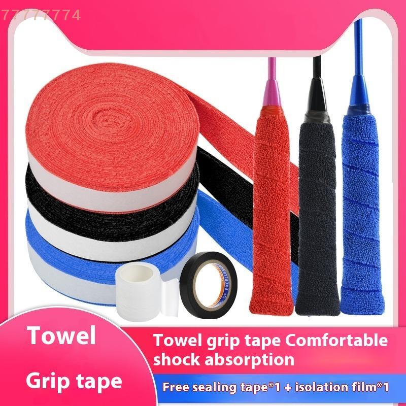 1Set 5m/10m Towel Glue Grip Badminton Tennis Racket Overgrips Tape Racket Grip Grip Non-slip Tape Band Sweat Badminton