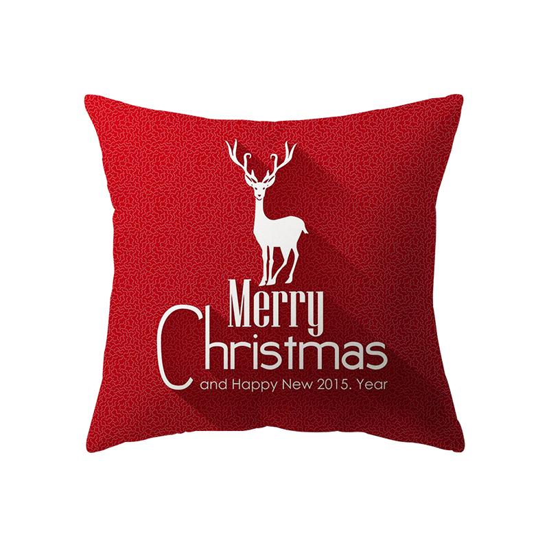 Christmas Theme Christmas Decoration Printing Pattern Cushion Cover Home Living Room Sofa Decoration Pillow Pillow Cover