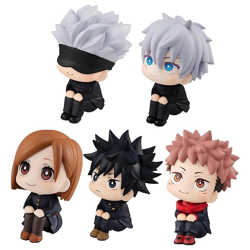7-9cm Anime Jujutsu Kaisen Figure Itadori Yuji Gojo Satori Fushiguro Megumi Kugisaki Kawaii Toy Car Decoration PVC Model Gift
