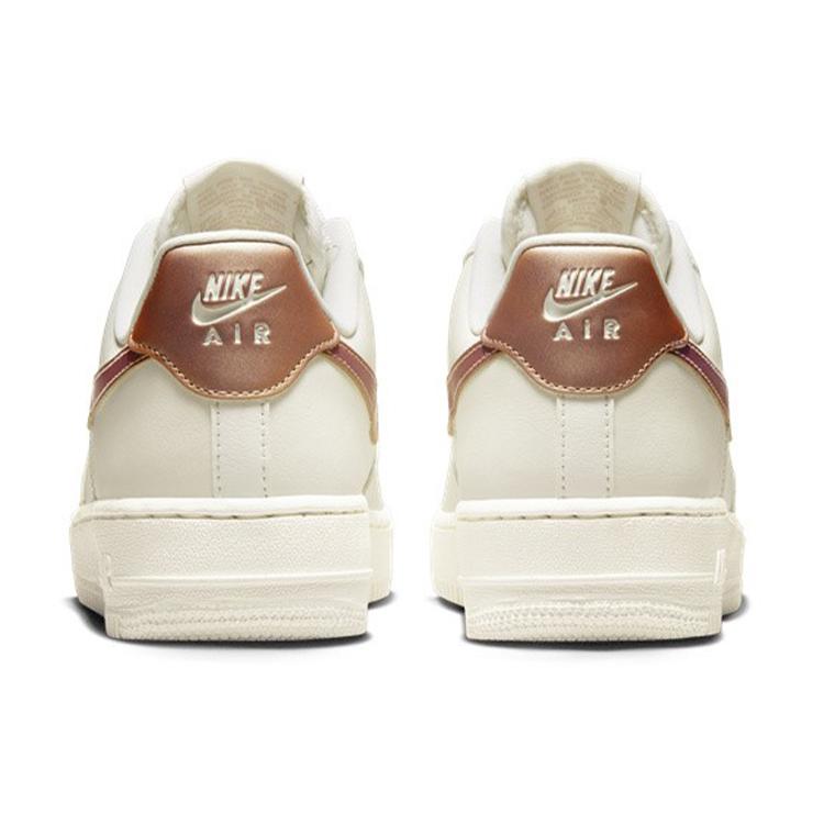 New Nike Air Force 1 '07 Sail Metallic Red Bronze Women's DD8959-109