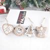 2Pcs Wood Angel Love Christmas Decoration Wooden Hanging Pendants Christmas Tree Ornament Kids Gifts