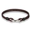 3MM Genuine Leather 316L Square Buckle Bracelet for Men Mature Stable Elegant Design Personalized Perfect Gift for Men