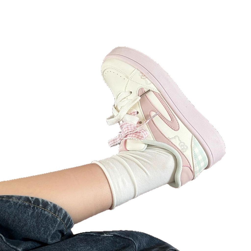 High-value niche Korean platform retro bread shoes women's new casual versatile skirt