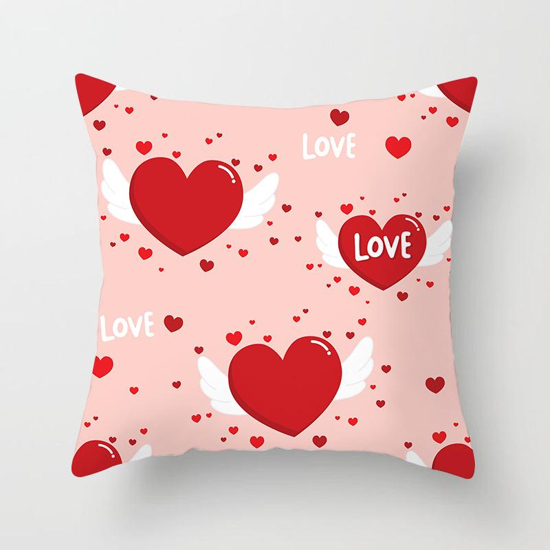 New Valentine's Day Pillowcase, Holiday Gift Home Decoration Pillow Cushion Cover, Love Pillow