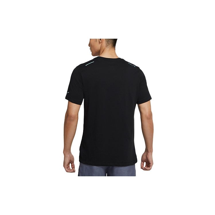 Nike Dri-Fit Knit Sports Casual T-Shirt Men Tops Black DJ7816-010