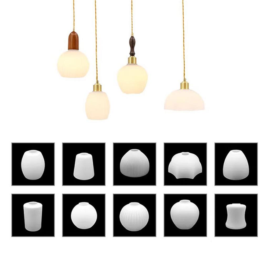 42mm Opening Alabaster Glass Shades Replacement for E26 E27 Screw Holder Pendant Light Wall Sconces,1-5/8" White Glass Cover
