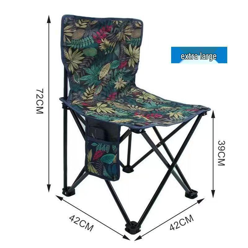 Portable Outdoor Folding Chair for Camping, Fishing, Art Sketching, and Leisure