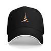 FREEDOM Colorful Sailboat Design Baseball Cap Classic Black Adjustable Hat for Unisex and Women Outdoor Fashion Accessory