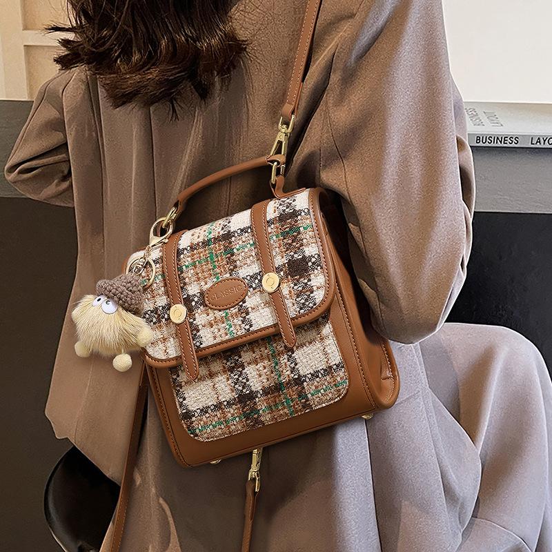 Backpack bag women s new retro versatile messenger bag premium single shoulder handbag
