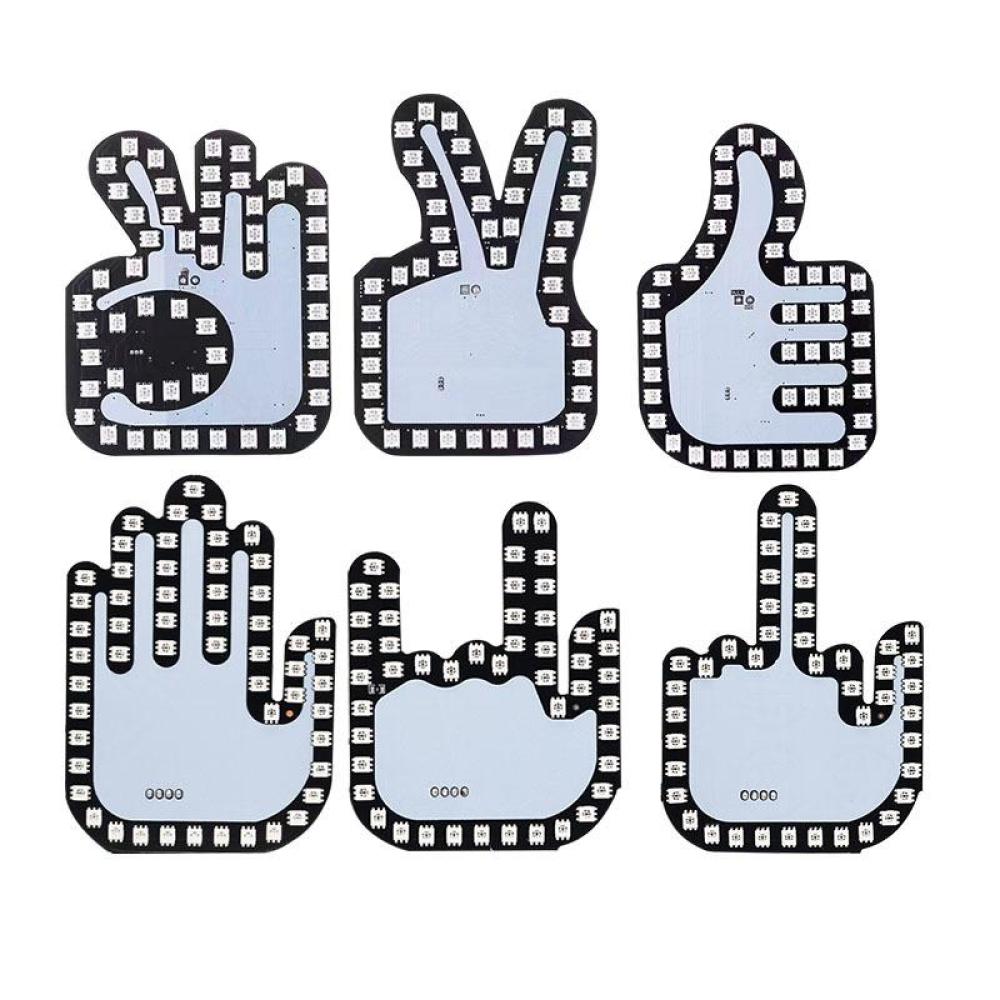 LED-Gestenlicht mit Fernbedienung, Auto-Fingerlicht, OK-Gestenlicht für Auto-LKW-Handlampe, Autozubehör