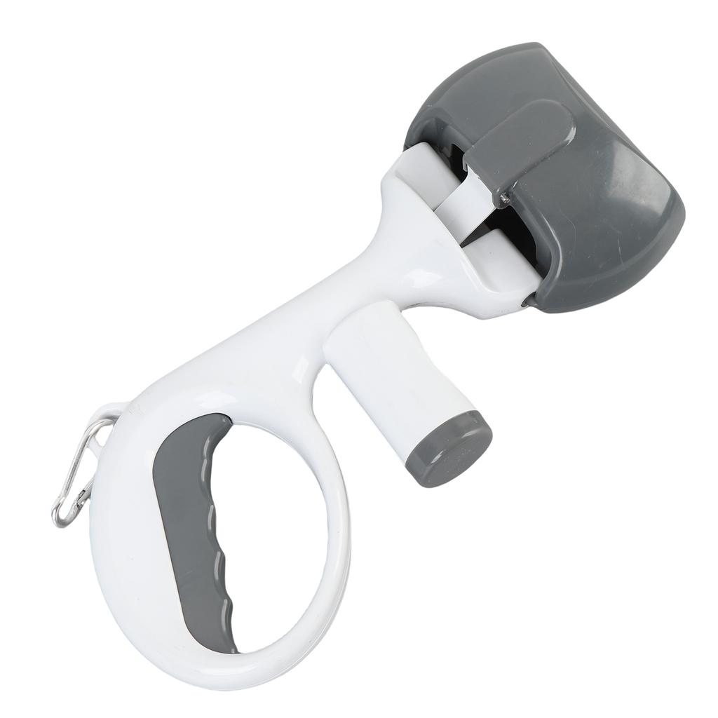 Portable Dog Waste Picker Pet Poop Grabber Cleaning Tool for Outdoor Walking Camping Picnic Grey