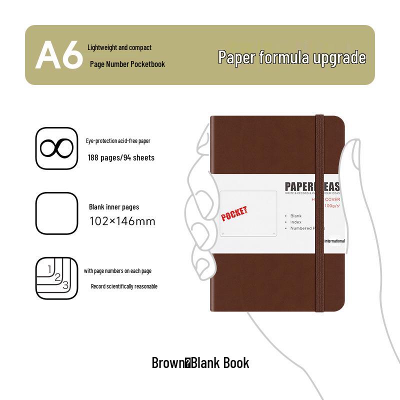 A6 Taschenkarten Mini Notizbuch: Tragbares Kurzschrift-Tagebuch & Reporter-Journal