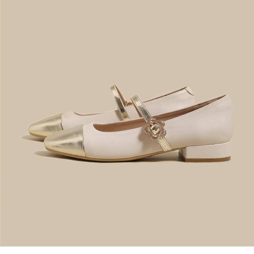 Xiaoxiangfeng Mary Jane Shoes Girl 2025 New Popular Spring and Autumn Flat-bottomed Fairy Shoes French Evening Gentle Single Shoes