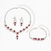 Elegant Bridal Necklace Earrings Bracelet Three Sets Simple Trend Claw Chain Jewelry Set Women
