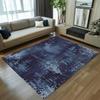 Minimalist Navy Blue Area Rug Set Abstract Print NonSlip Floor Mat for Living Room Bedroom Contemporary Minimalist Home Decor