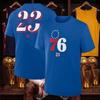 Hot Sale 76ers No 23 JAMES Graphic Print T-shirt Men Women Streetwear Y2K Harajuku O-neck Cotton Soft Top Loose Casual Oversized Summer New Tee