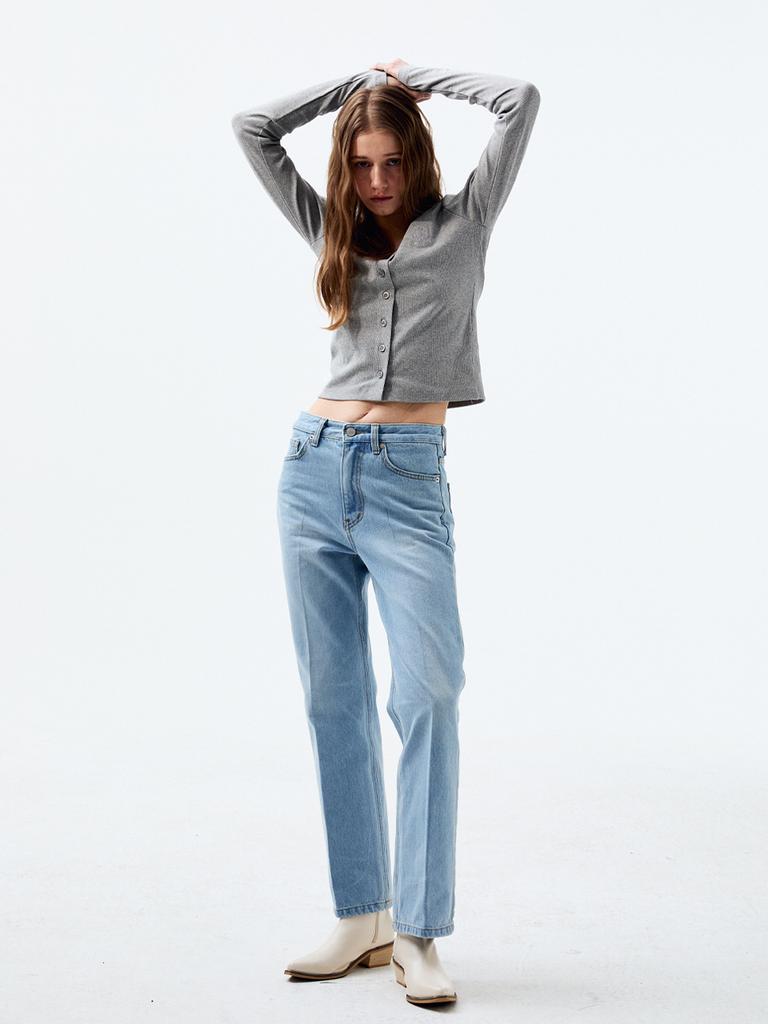 RENNESMIA Washed Denim Pants_Light Blue