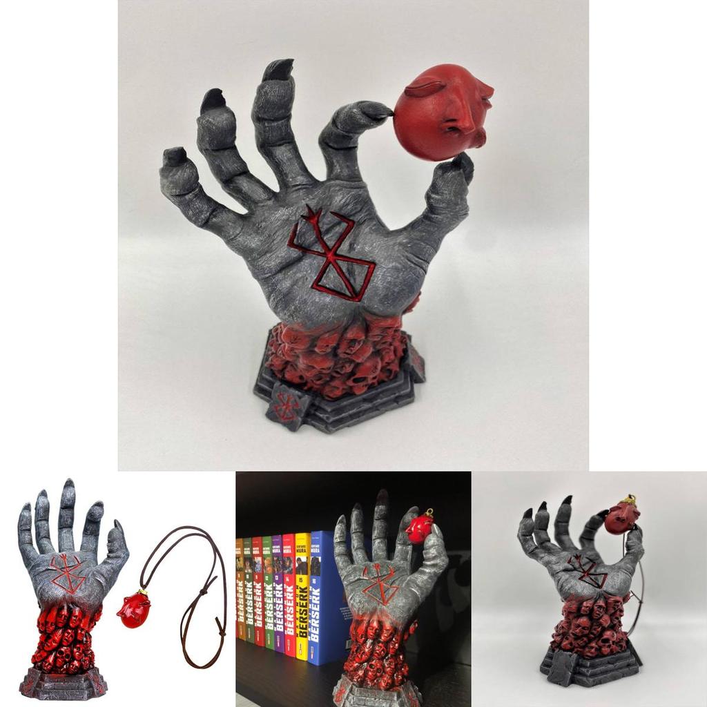 Unglaubliches Berserk Hand Gottes Dekorative Harz-Kunstwerke Fesselndes Halloween-Display