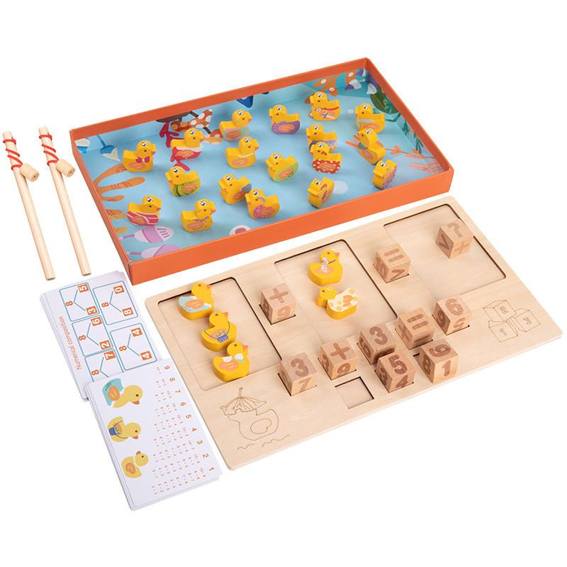 

Duck Fishing Wooden Game Kids Educational Toy For Early Learning Development