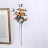 Artificial Orange Branch 83cm Total Length 6 Oranges Faux Fruit Stem for Home Decor Light Color