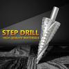 Step Drill Hexagonal Spiral Sharper Titanium Coated Spiral HSS Steel