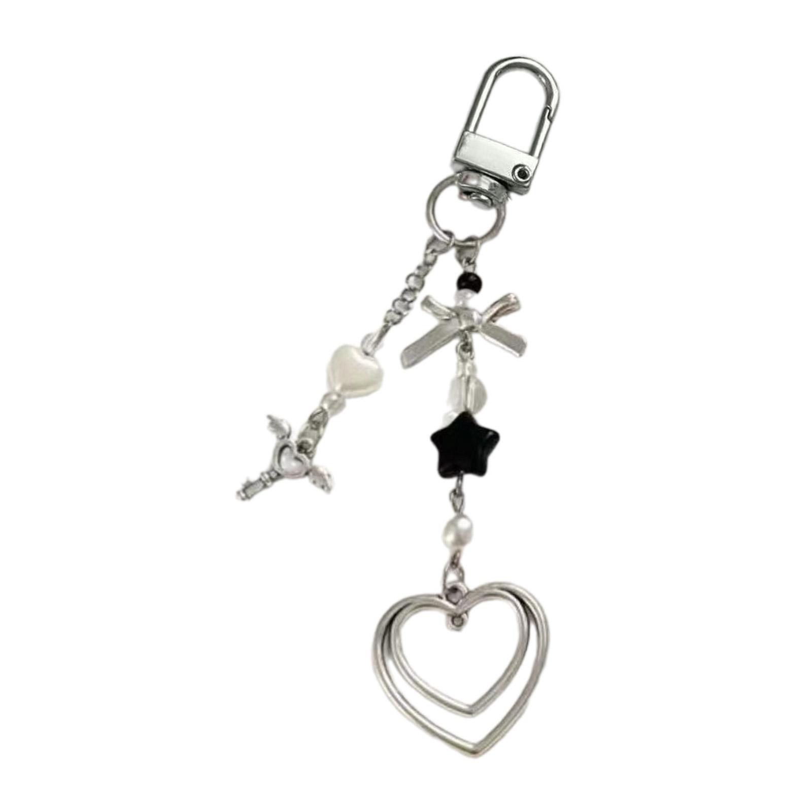 Милый брелок с бисером в форме сердца — фото 7