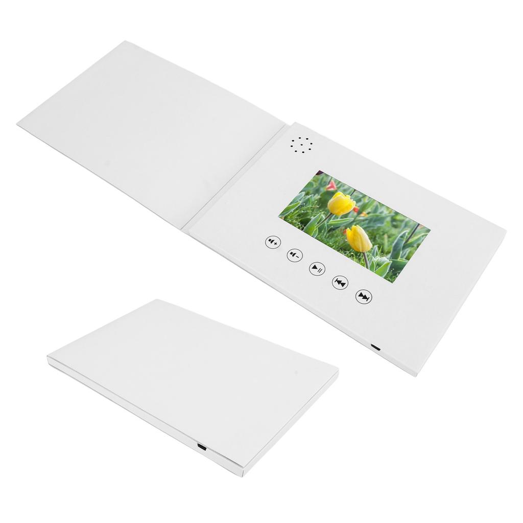 Video Greeting Card Video Brochure Electronic Greeting Card with LCD Screen for Birthday Gift Father S Day Mother S Day