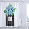 Modern Cosmetics Perfume Flowers Shower Curtain Minimalist Art Girl decoration Polyester Fabric Bathroom Curtain with Hooks