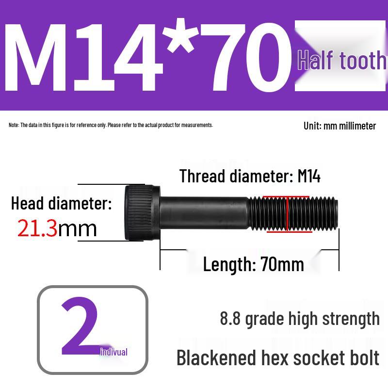 8.8 High-Strength Socket Head Cap Screw Bolt (M4-M20)