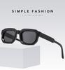 2pcs Vintage Small Rectangle Frame Sunglasses Fashion Brand Sun Glasses Luxury  Design UV400 Shades Eyewear Women Goggles