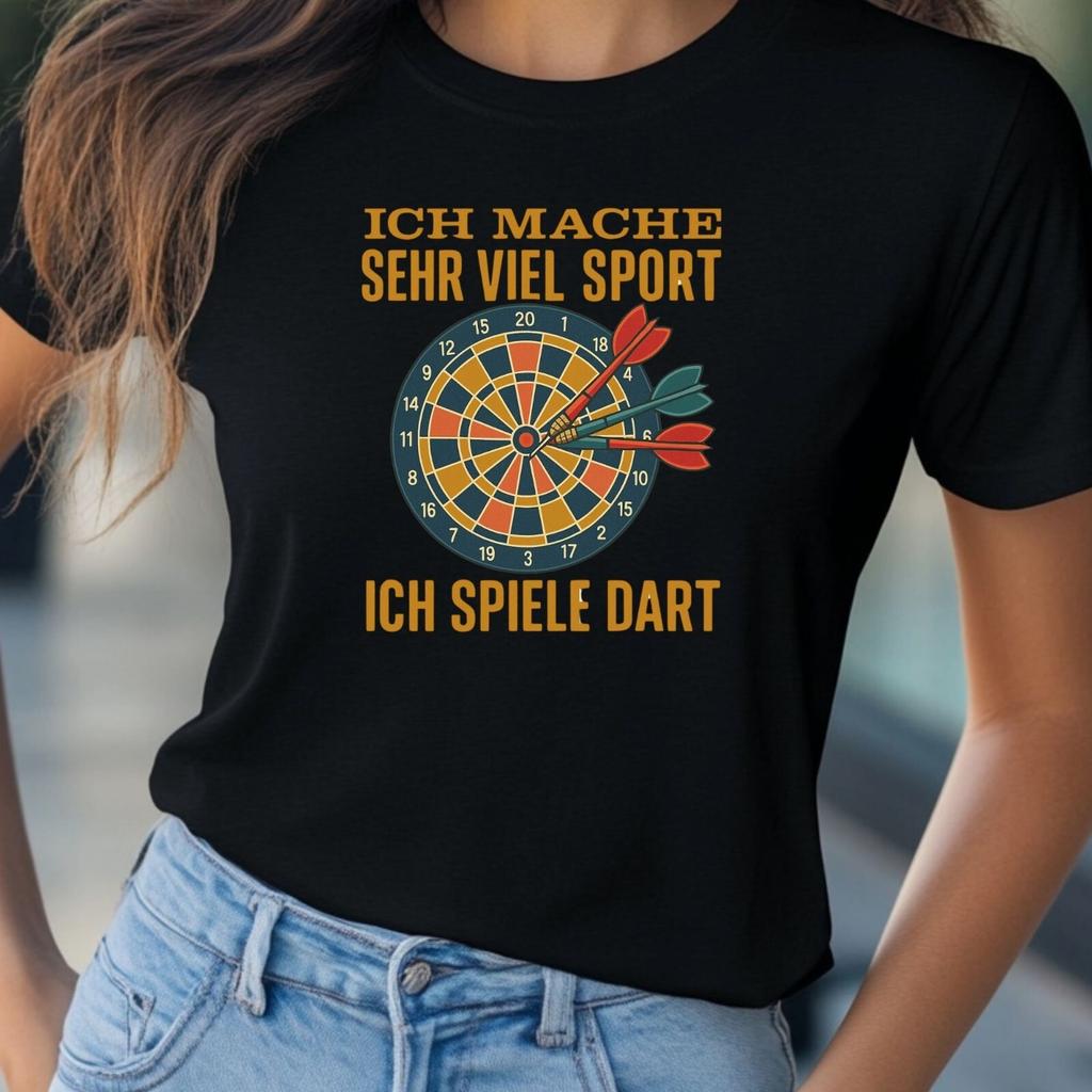 T-Shirt Women I Play Darts Motif Cotton Size S To 3XLWill Open In New Window or Tab