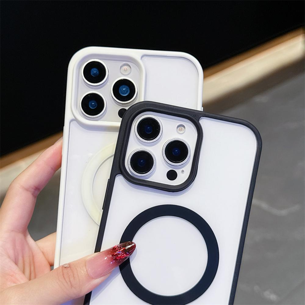 for iPhone 16 15 14 13 12 11 Pro Max Plus Mini Magnetic Magsafe Clear Case For iphone 17Pro High Quality Anti-fall Acrylic Case