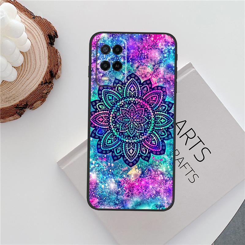 Flowers Mandala Floral Case For Oppo A96 A58 A18 A38 A78 A98 A17 A77 A80 A40 A60 A16 A76 A74 A94 A54 A15 A57S Cover