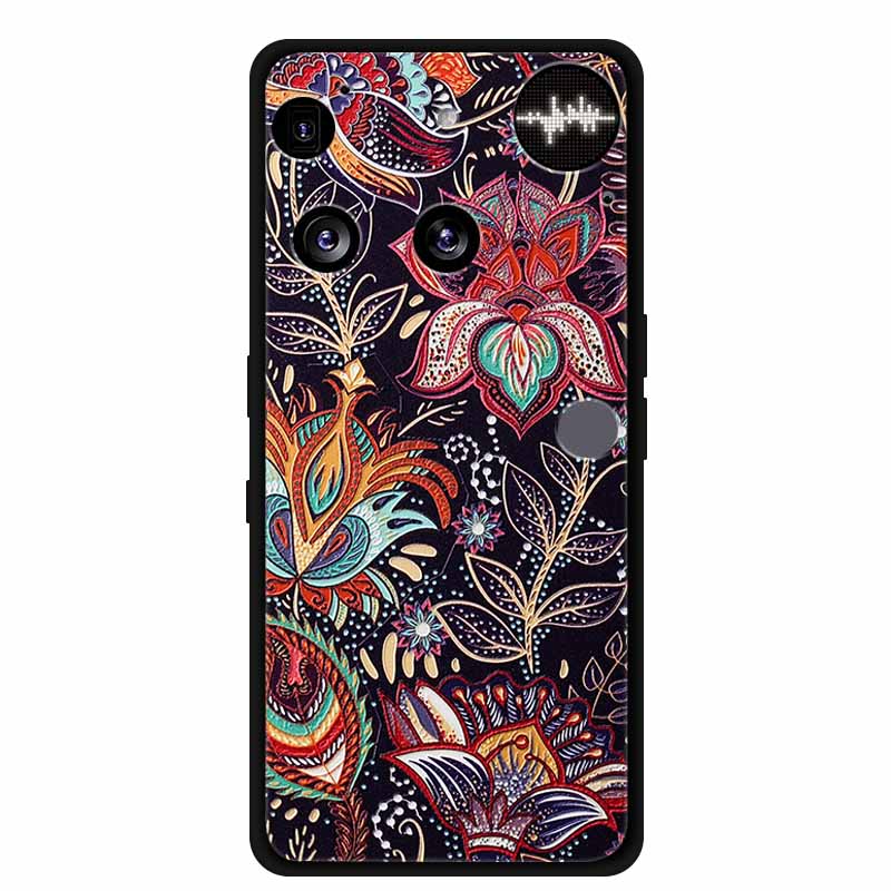 

3D Case For Nothing Phone (3) Embossed Blossoms Funda Relief Flowers Coque Silicone Soft Phone Cover For Nothing Phone 3 Phone3 -Nothing Phone (3)