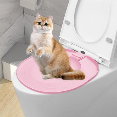 Cat Toilet Trainer Kit Universal Reusable Cat Toilet Training Seat Kitten Potty Training System for Home Pet Care