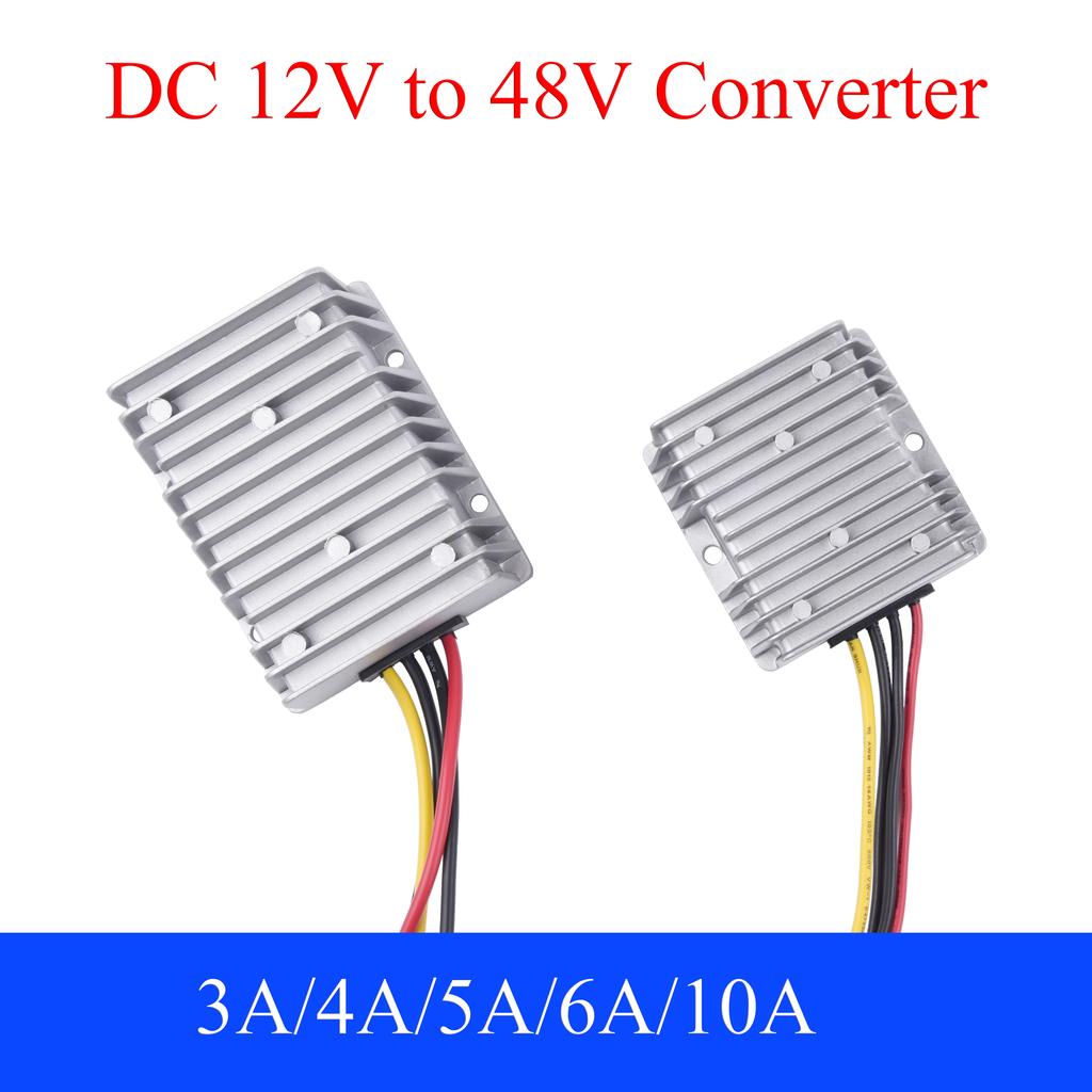 DC 12V to 48V Power Converter 3A 4A 5A 6A 8A 10A Auto Boost Regulator Step-Up Voltage Supply Module For Car