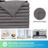 Microfiber Cleaning Cloth,8/12 Pack Cleaning Rag,Cleaning Towels with 4 Color Assorted,11.5"X11.5"(Green/Blue/Yellow/Pink)