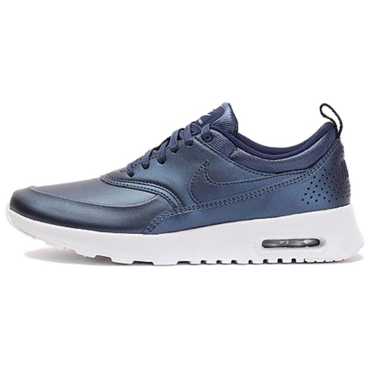 

Nike Air Max Thea Abrasion Resistant Low top Running Shoes Women s Blue White 861674-900 38.5