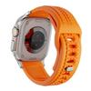 Rubber Watchband For Apple Watch Band Ultra 3 2 1 49mm Sports Silicone Bracelet For iWatch 11 10 9 8 SE 46mm 45mm 44mm Men Strap