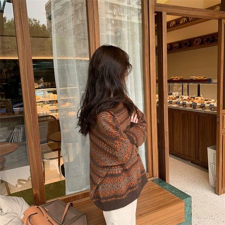 Sweater for Women Autumn Winter Thickened Warm Plus Size Knitted Stretchy Long Sleeve Tops