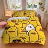 3pcs Duck Pattern Bedding Set, Breathable and Soft, Suitable for All Seasons, Ideal for Home Use, Suitable for Bedroom Decor Yy250821223