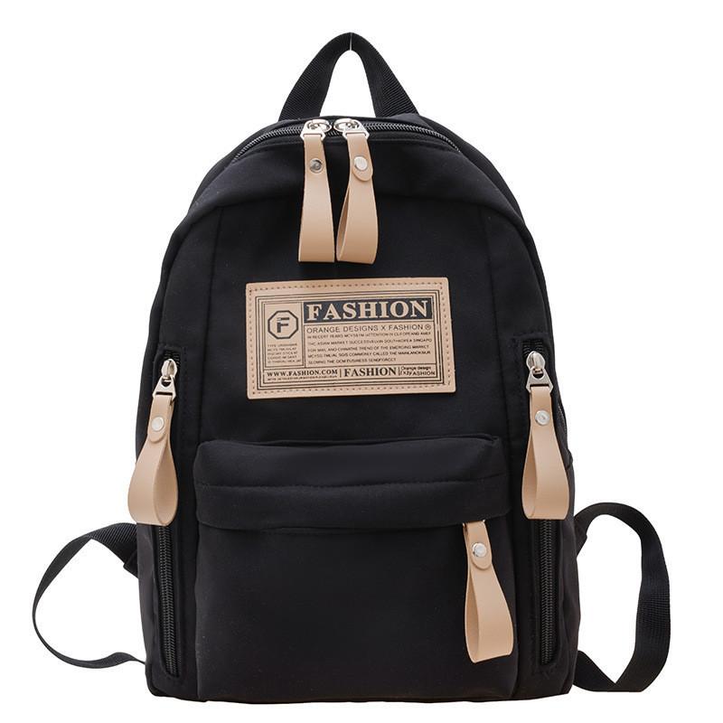 New Kids Backpack Unisex Elementary Students Simple Nylon Lightweight Design