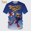 Moda Estiva Personaggio dei Cartoni Animati Stampa 3D T-shirt a Maniche Corte da Uomo Hip-hop Unisex Casual Girocollo T-shirt Top Streetwear