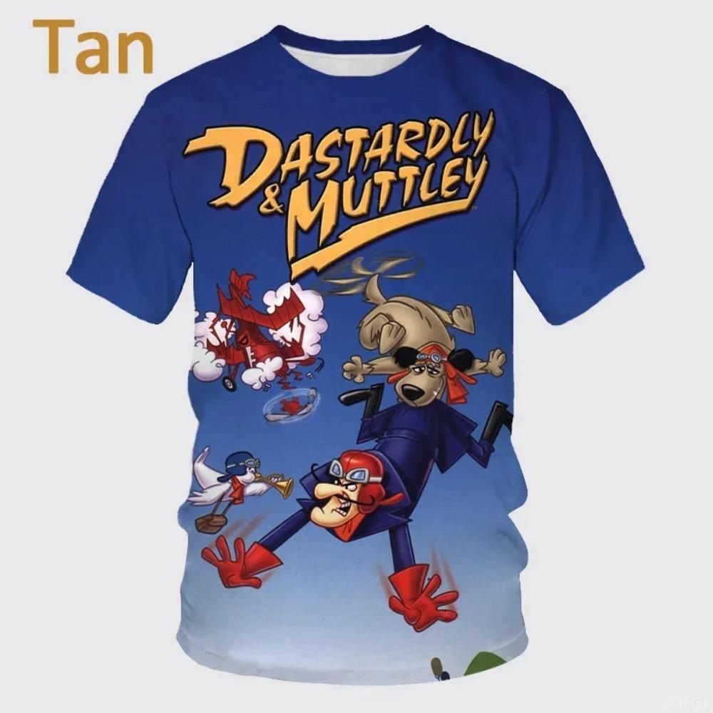 Moda Estiva Personaggio dei Cartoni Animati Stampa 3D T-shirt a Maniche Corte da Uomo Hip-hop Unisex Casual Girocollo T-shirt Top Streetwear