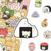 50 Pieces of Hand-drawn Transparent Background Stickers Featuring Japanese Small Animals for Notebook Luggage Stickers