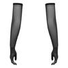 Guantes de Malla Unisex por Encima del Codo Antideslizantes de Dedo Completo para Ópera Cosplay
