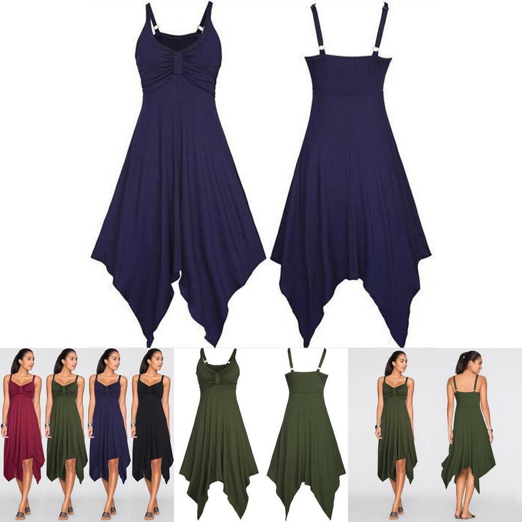 Women Midi Dress For Summer With Elegant Sleeveless Design And G-string Style**